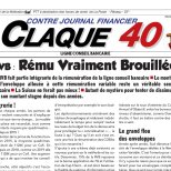 Contre Journal financier - Claque 40 février 2019