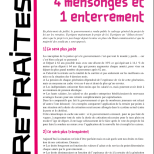 Retraites : 4 mensonges et un enterrement.