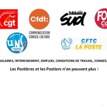 SALAIRES, INTERESSEMENT, EMPLOIS, CONDITIONS DE TRAVAIL, CONGÉS… Les Postières et les Postiers n'en peuvent plus !