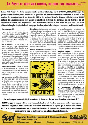 La Poste ne veut rien donner, du coup eLLe blablatte...