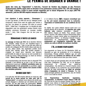 L'accord GEPP, le permis de dégager d'Orange !