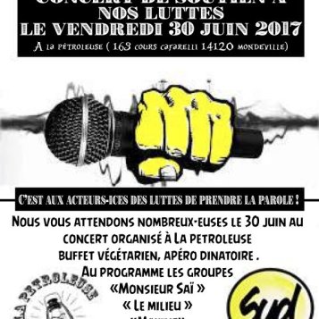 Concert de soutien aux grévistes